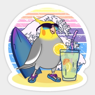 Summer Cockatiel Sticker